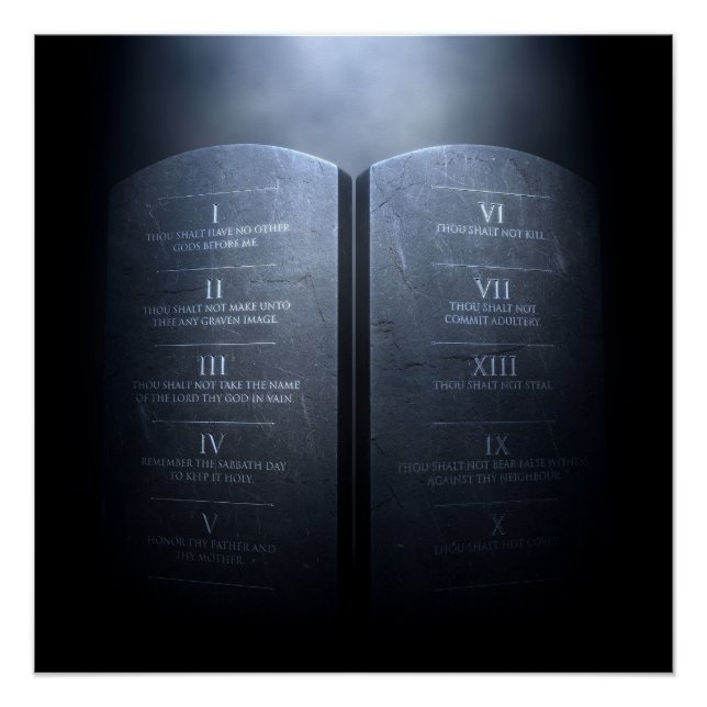 Pôster Os Dez Mandamentos (Frente)