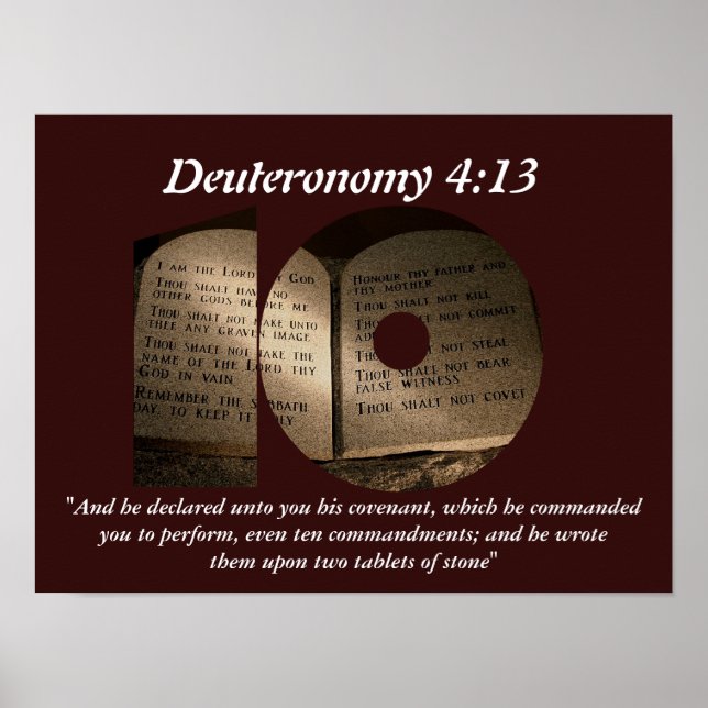 Poster Os Dez Mandamentos (Frente)