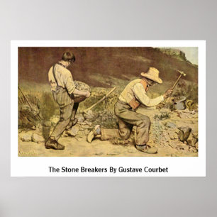 Poster Os disjuntores de pedra por Gustave Courbet
