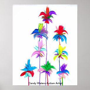 Poster Os doces molham o artista do autismo
