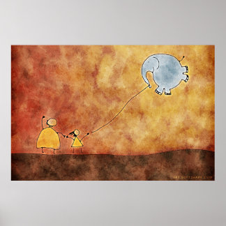 Pôster Os Dois e o Elefante