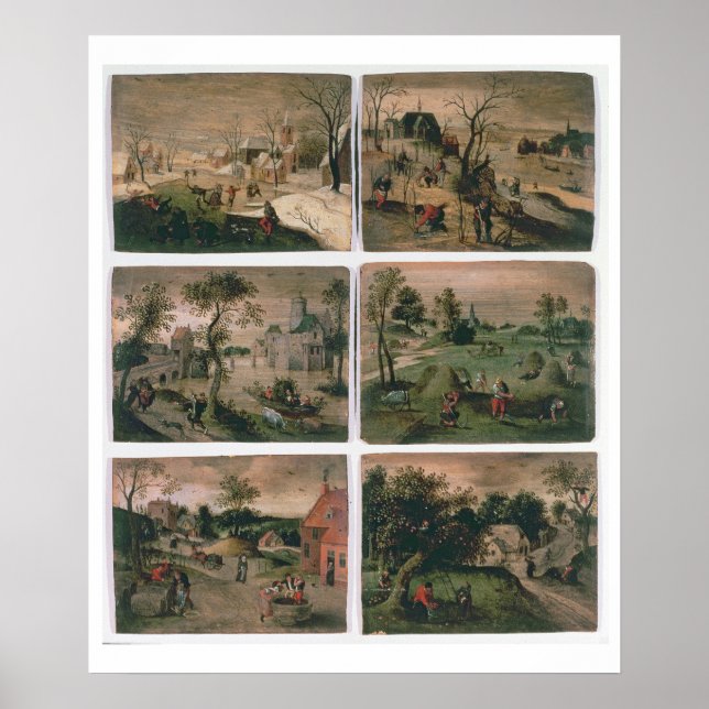 Pôster Os Doze Meses do Ano: Janeiro, fevereiro, (Frente)