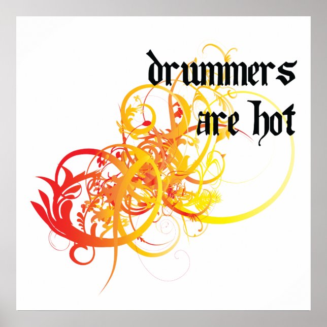 Poster Os Drummers Estão Quentes (Frente)