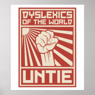 Pôster Os Dyslexics do mundo DESATAM