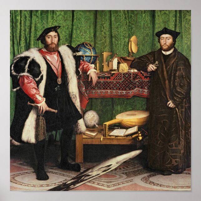Poster Os Embaixadores, 1533 (Frente)