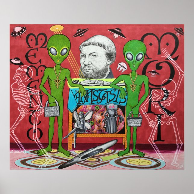 Poster Os Embaixadores Alienígenas (Homenagem a Hans Holb (Frente)