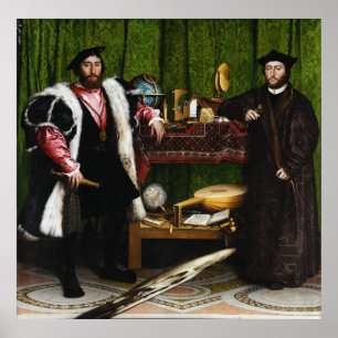 Pôster Os Embaixadores de Hans Holbein, o Mais Novo