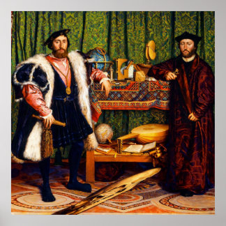 Poster Os Embaixadores por Hans Holbein, o Jovem