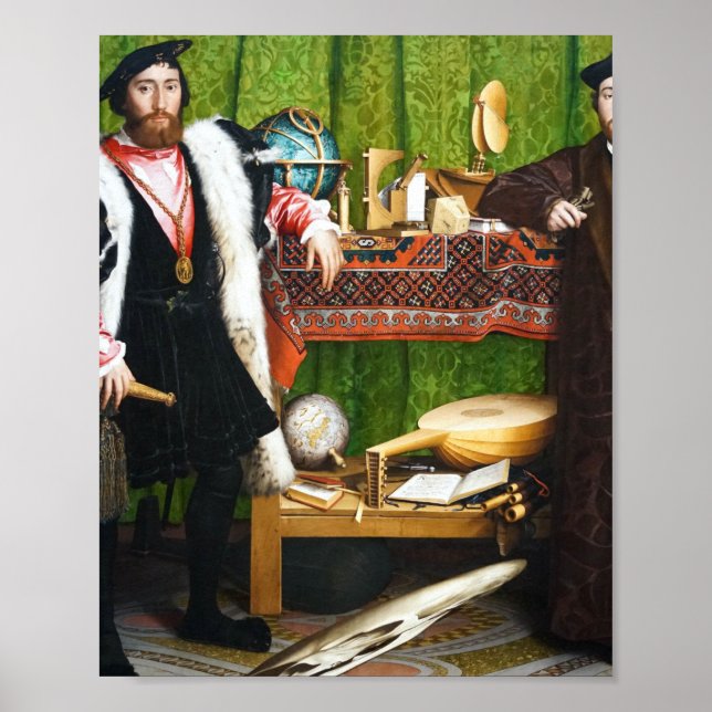Poster Os embaixadores que pintam Hans Holbein (Frente)