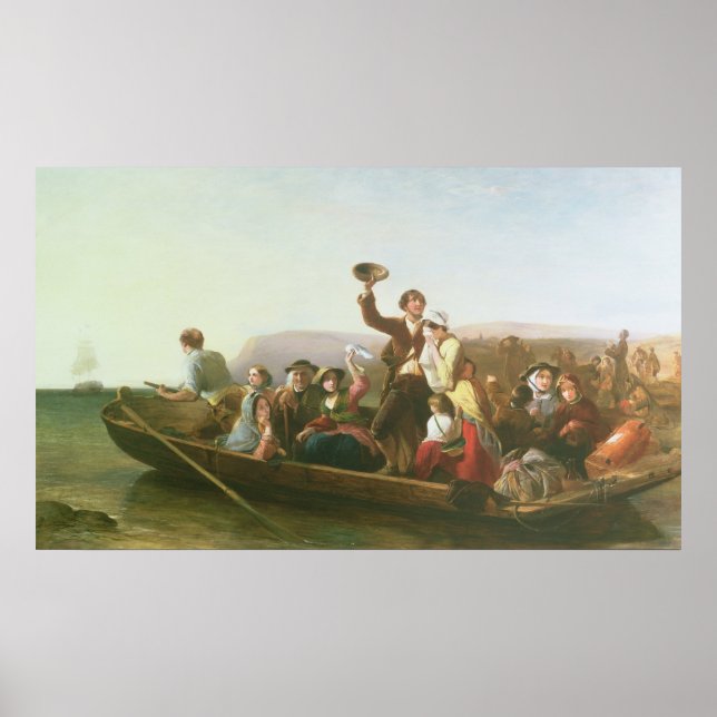 Pôster Os emigrantes (Frente)