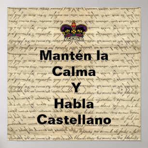 Pôster Os espanhóis engraçados mantêm a calma