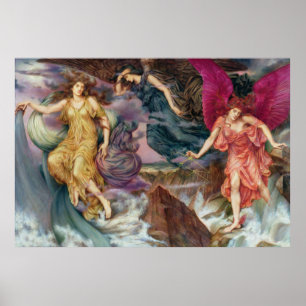 Poster Os espírito da tempestade por Evelyn De Morgan