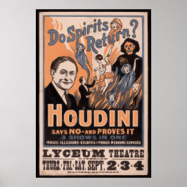 Poster Os espíritos voltam? Houdini diz não
