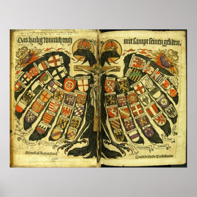 Pôster Os Estados do Santo Império Romano Jost de Negker (Frente)