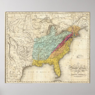 Poster Os Estados Unidos de America do Norte