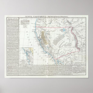 Poster Os Estados Unidos de Califórnia