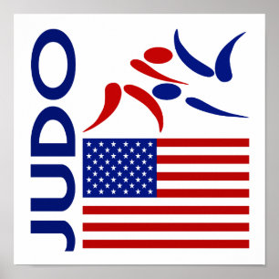 Pôster Os Estados Unidos do judo