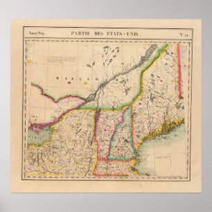 Pôster Os Estados Unidos do leste nortes 43