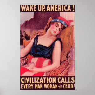 Pôster Os Estados Unidos do promocional de AmericaWar II