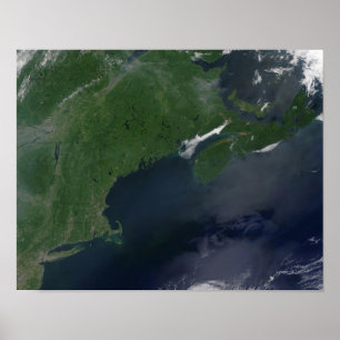 Poster Os Estados Unidos e Canadá do nordeste