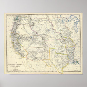 Poster Os Estados Unidos W