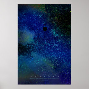 Pôster Os exploradores, alcançando para as estrelas,