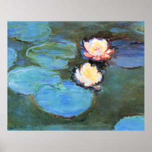 Poster Os famosos Lírios de Água de Monet, 1897-1899,