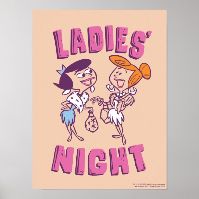 Poster Os Flintstones | Betty & Wilma - Noite das Mulhere (Frente)