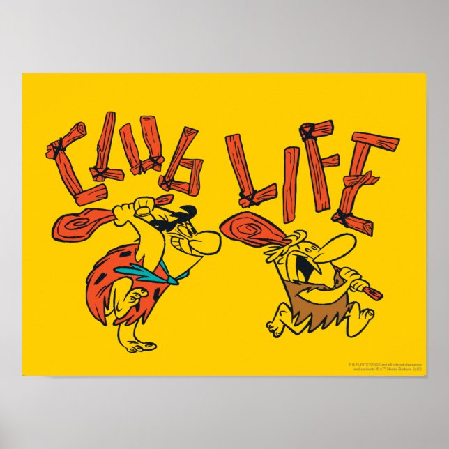 Poster Os Flintstones | Fred & Barney - Club Life (Frente)