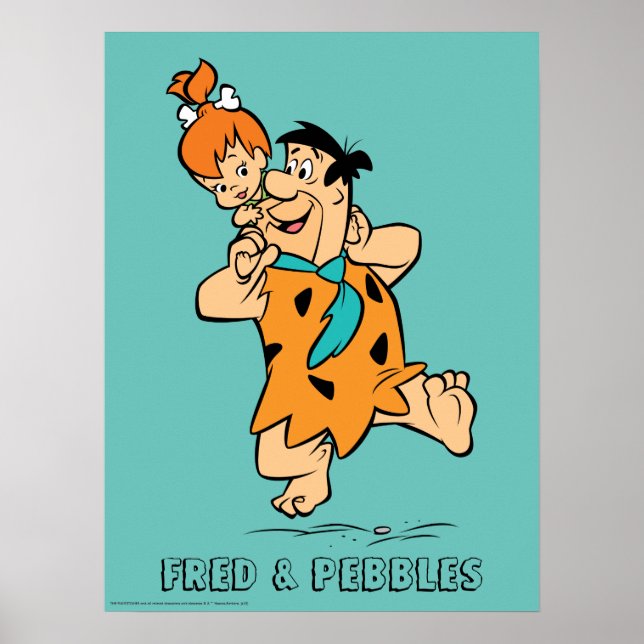 Poster Os Flintstones | Fred & Pebbles Flintstone (Frente)