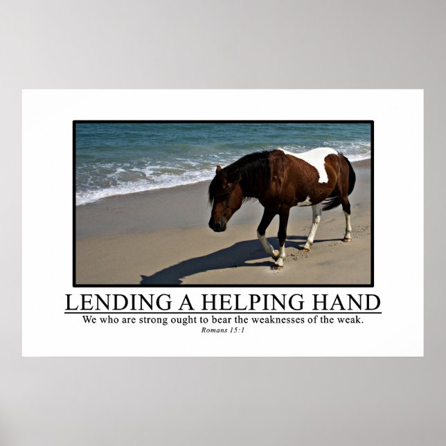 Pôster Os fortes devem ajudar os fracos (Frente)