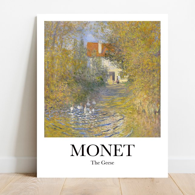 Poster Os gansos de Claude Monet (
Monet's "The Geese" poster: Peaceful pond scene, vibrant colors. Impressionist masterpiece for home)