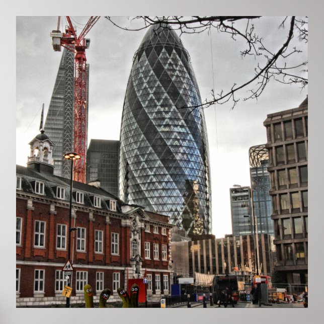 Poster Os Gherkins de Londres (Frente)