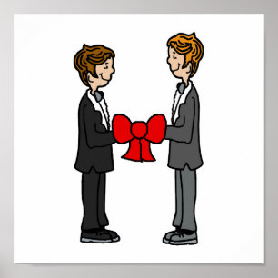 Pôster Os grupos ligam o nó