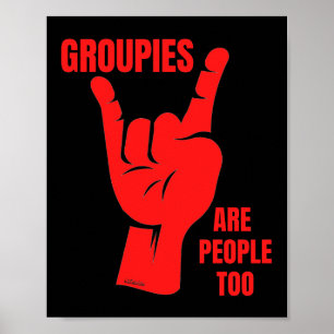 Poster OS GRUPOS SÃO PESSOAS, Fã de música muito engra