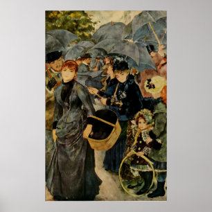 Poster Os guarda-chuvas de Pierre-Auguste Renoir (1883)