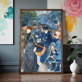 Poster Os guarda-chuvas, Pierre Auguste Renoir Arte