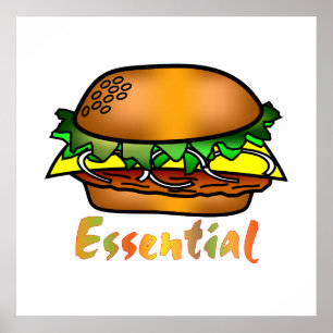 Poster Os Hamburger são essenciais