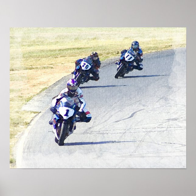 Pôster Os Homens em Azul (Frente)