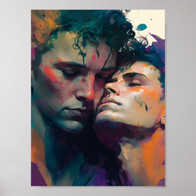 Poster Os Homens Gay no Amor (Frente)