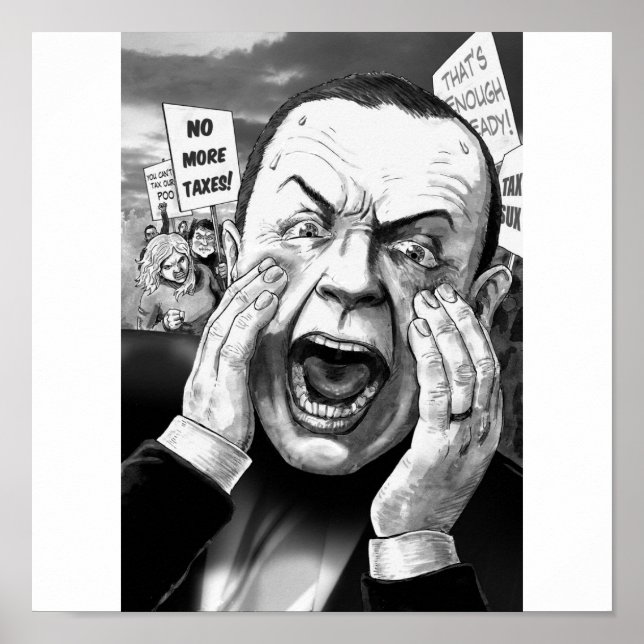 Poster Os Impostos à Morte (Frente)