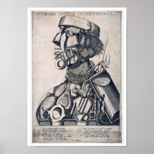 Poster Os Instrumentos de Sustentação Humana, Arcimbold