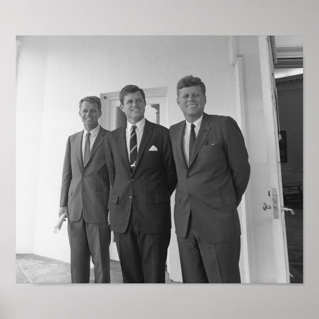 Pôster Os Irmãos Kennedy — John, Robert E Ted (Frente)