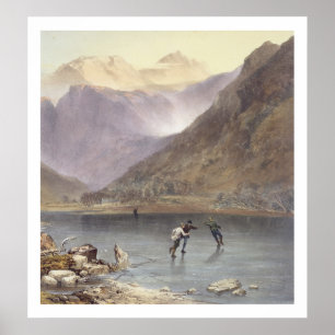 Pôster Os irmãos molham, detalhe de patinadores de gelo,