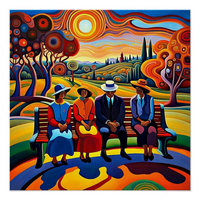 Pôster Os Irmãos Sentados 9 (Frente)