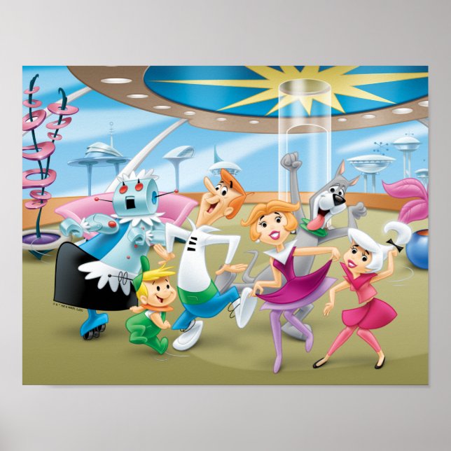 Poster Os Jetsons | Festa de dança familiar (Frente)