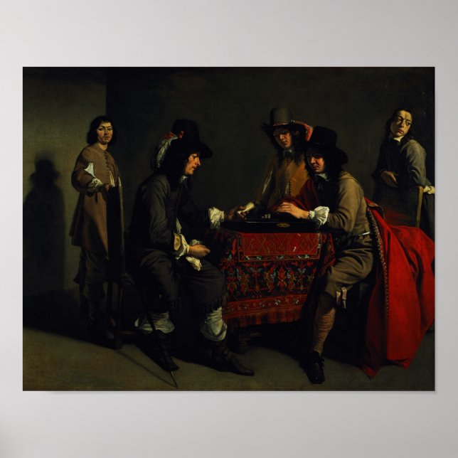 Pôster Os Jogadores Backgammon (Frente)