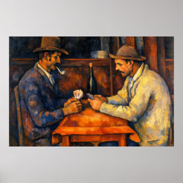 Poster Os Jogadores de Cartas de Paul Cezanne