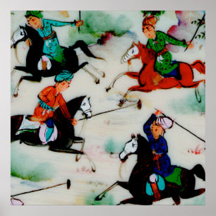 Pôster Os jogadores persas do polo