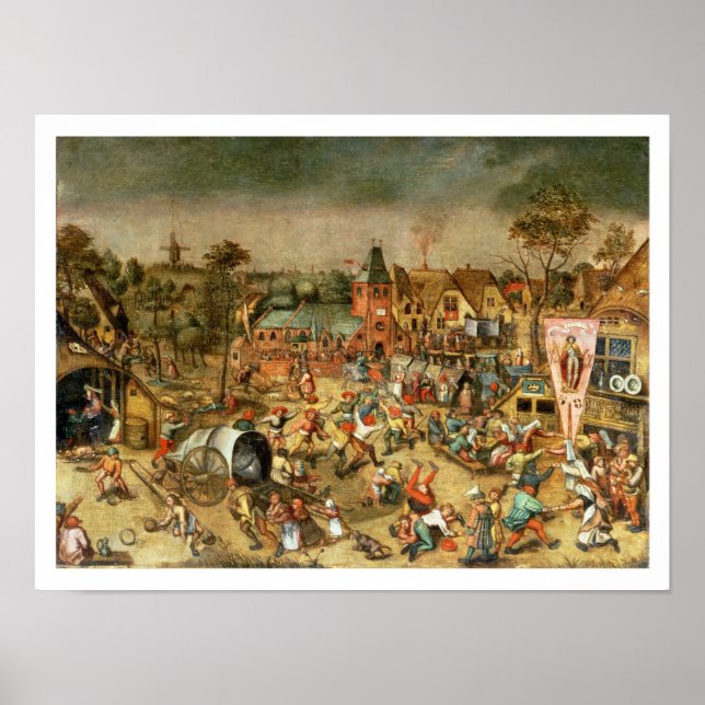 Pôster Os Kermesse da Banquete da Rua. (Frente)